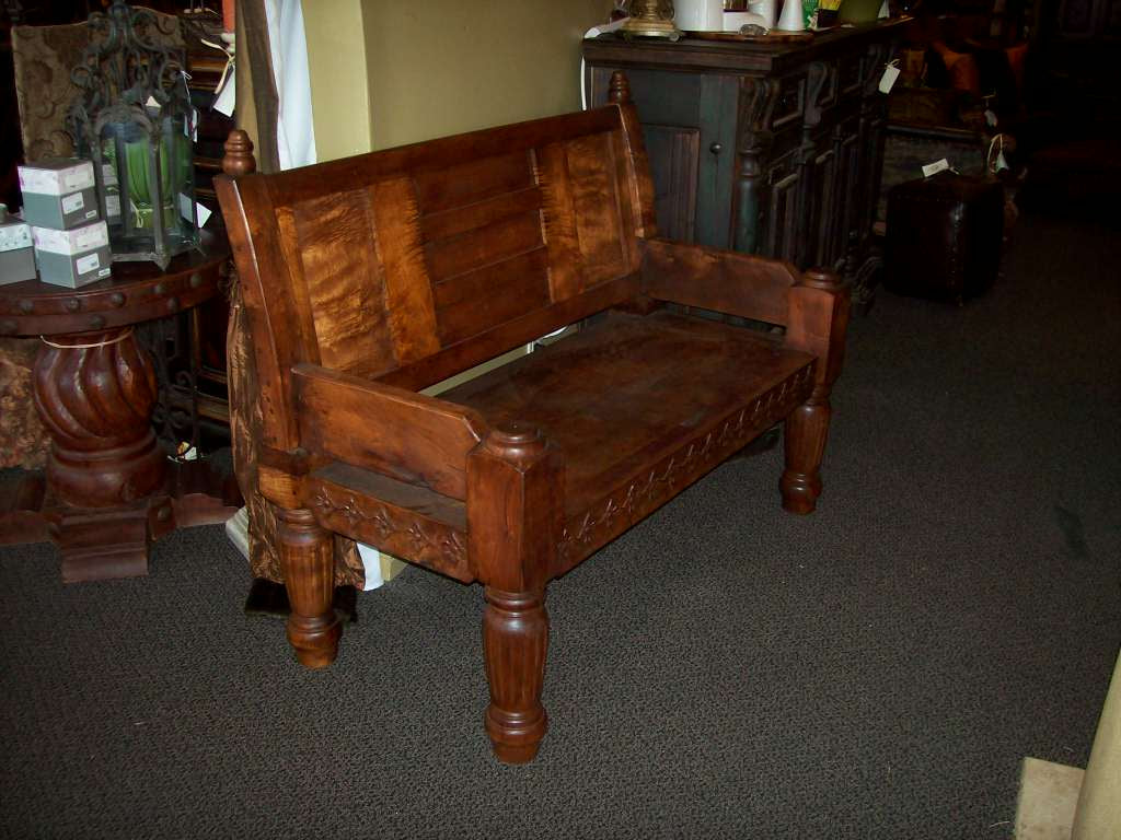 Mesquite Wood Bench
