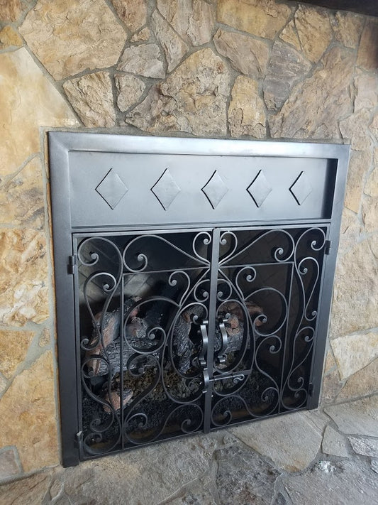 Iron Fire Place Grate - Custom Order Only