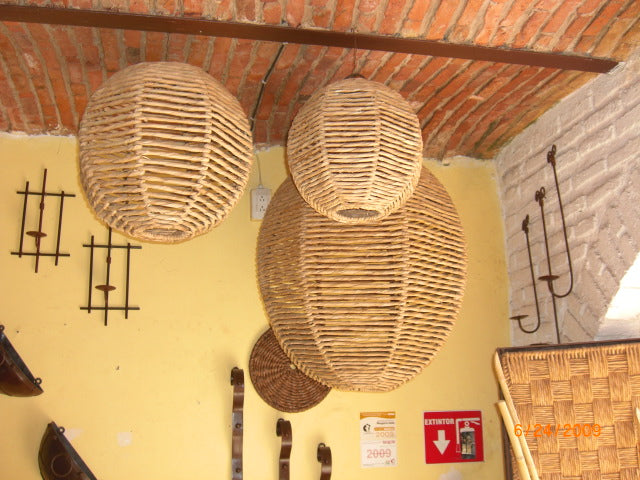 Rattan Basket Lights