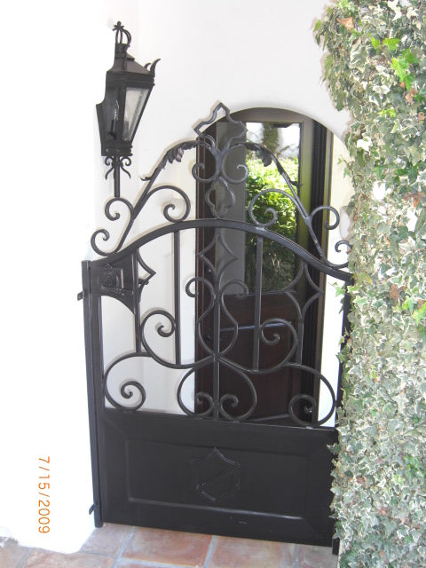 Iron Courtyard Gate - Custom Order Only