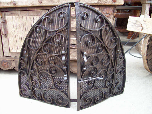Domed Iron Fireplace Screen