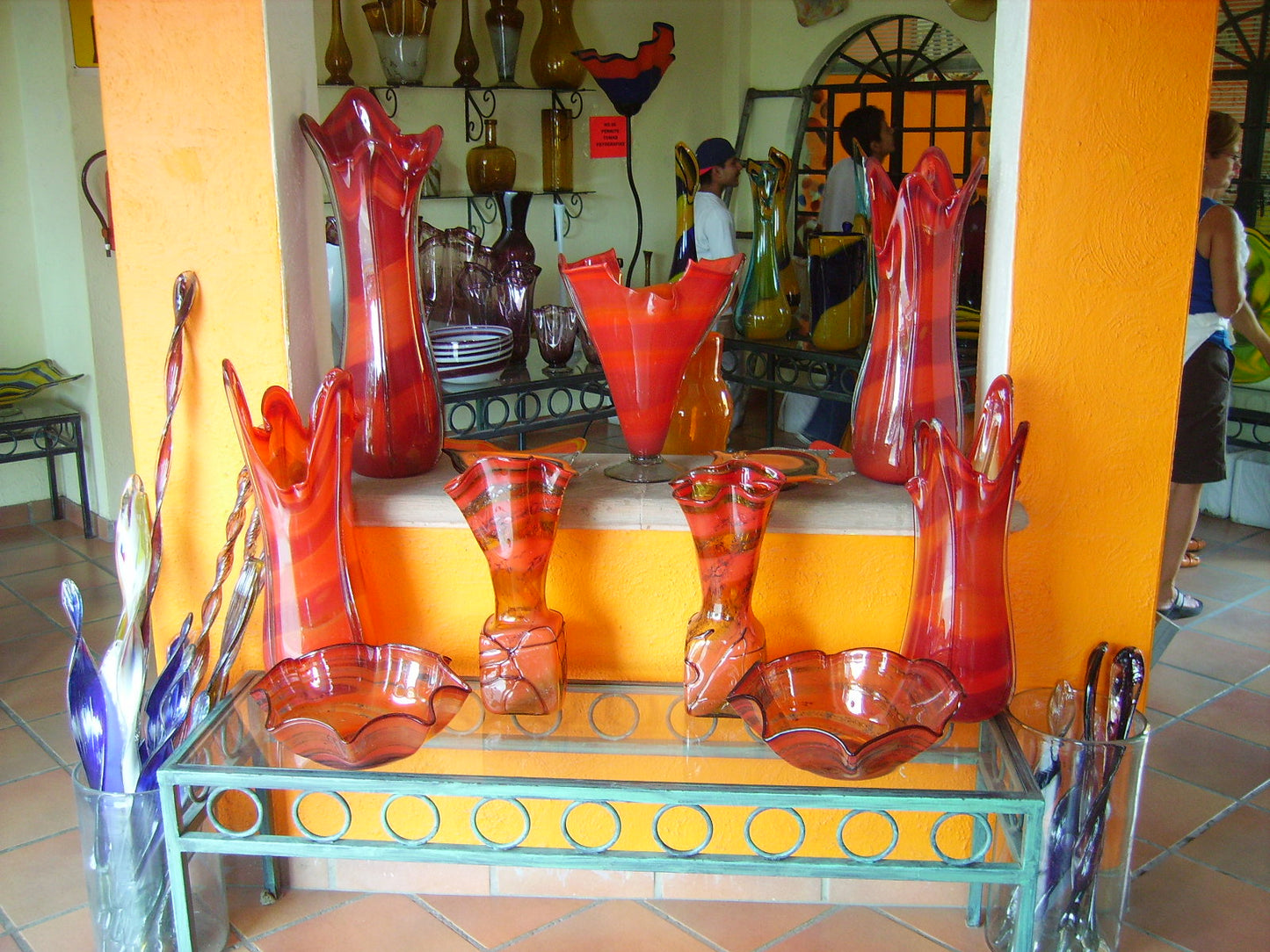 Hand Blown Glass Vases