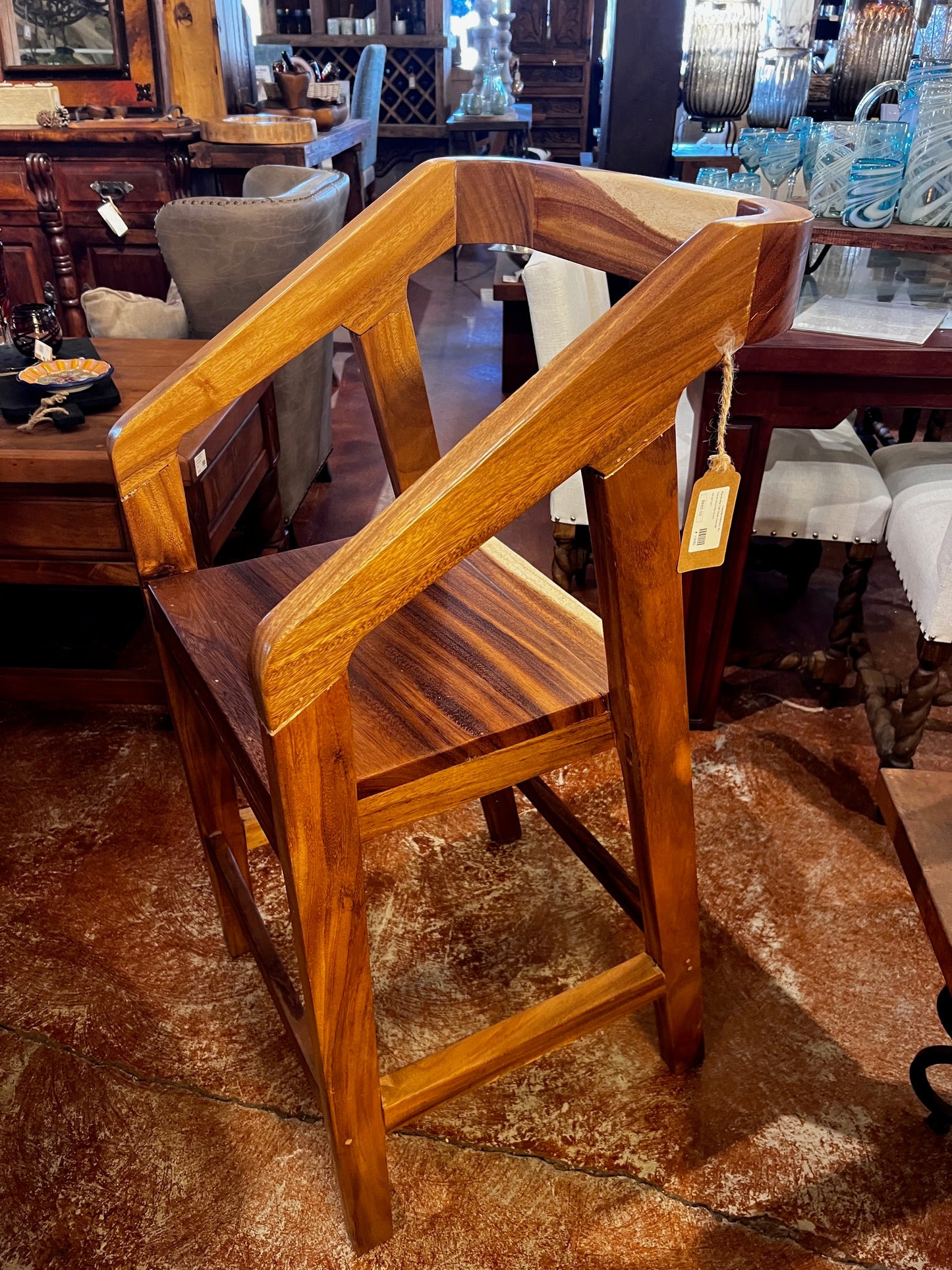 Parota Wood barstool