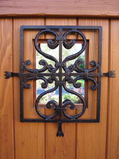Hand Hammered Iron Window Grate - Custom Order Only