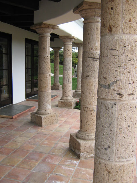 Cantera Stone Pillars