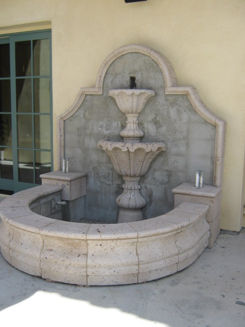 Cantera Stone Wall Fountain