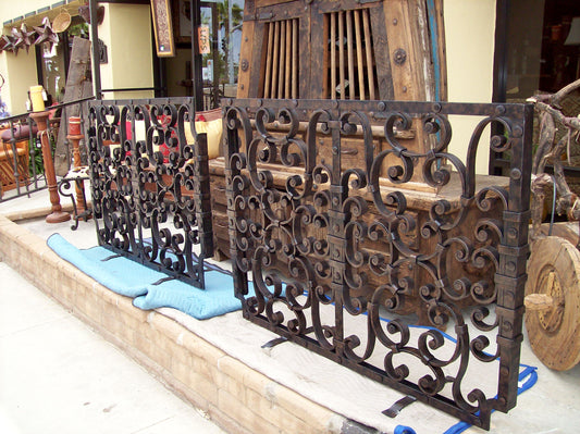 Iron Scroll Fireplace Screen