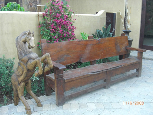 Live Edge Mesquite Wood Bench